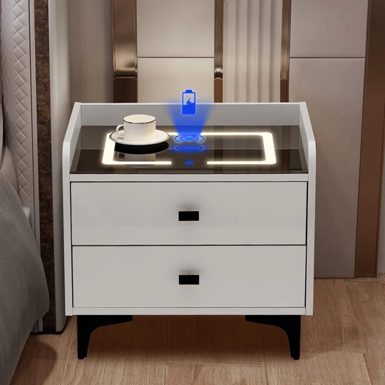 Siedentopf 2 Drawer Bedside Table