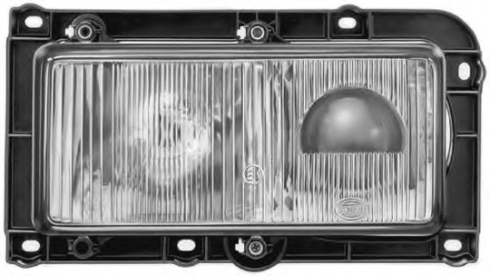 Headlight 1DL007872-087 by Hella Right