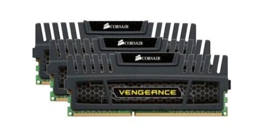 Corsair Vengeance 12GB (3x4GB) DDR3 1600Mhz Memory Kit CL9 1.5V Non-ECC Unbuffered