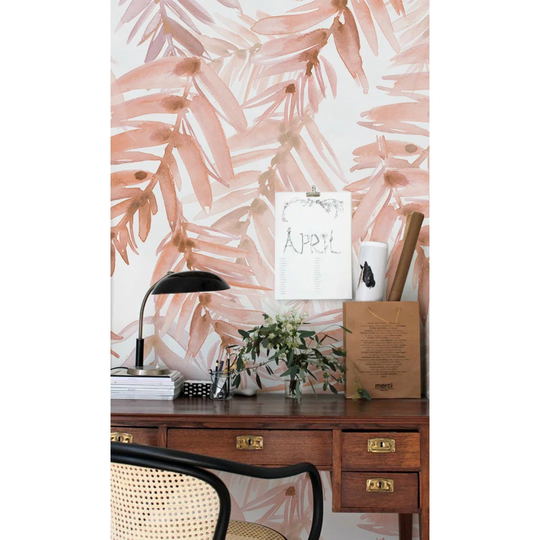 Maglio Utensil Pale Leaves Bright Leaves Wallpaper