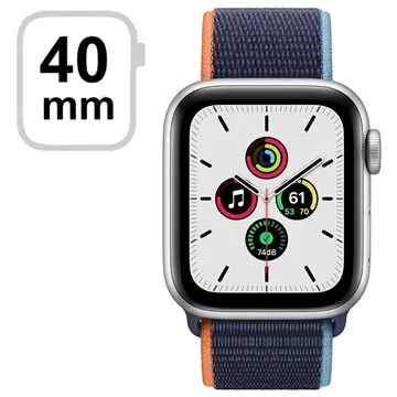 Apple Watch SE LTE MYEG2FD/A - 40mm, Deep Navy Sport Loop - Silver