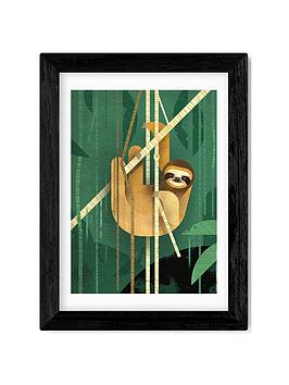 East End Prints Sloth By Dieter Braun Wall Art - Framed