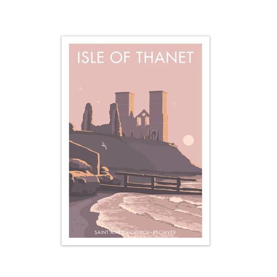 Reculver by Stephen Millership - Graphic Art Print on Paper