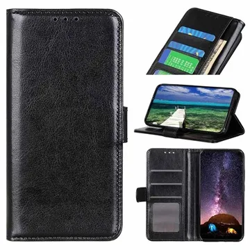 Oppo Reno6 5G Wallet Case with Magnetic Closure - Black