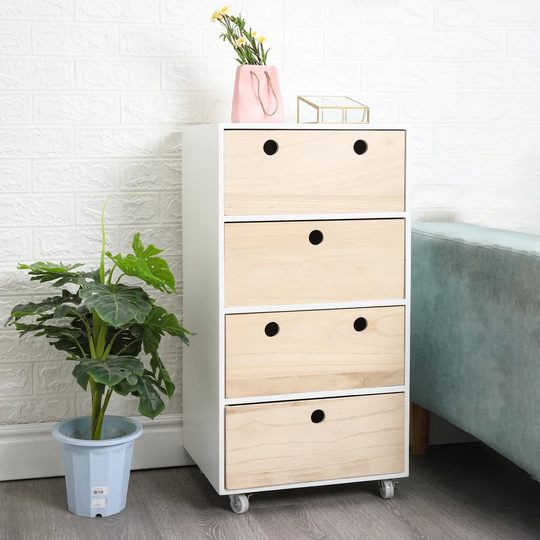 Lucie 4 Drawer Bedside Table