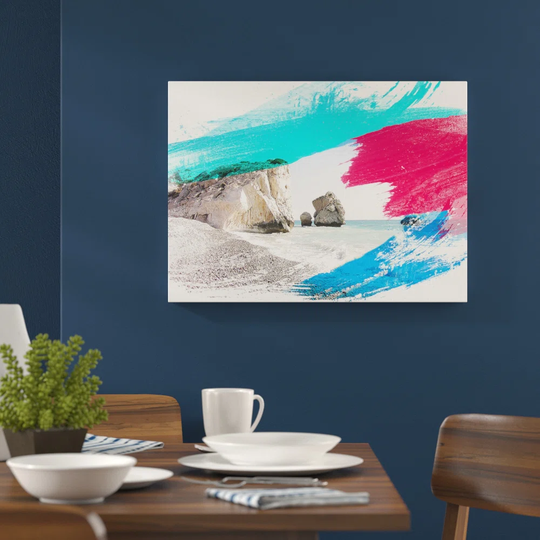 'Seascape Cyprus Beach' Graphic Art Print Poster