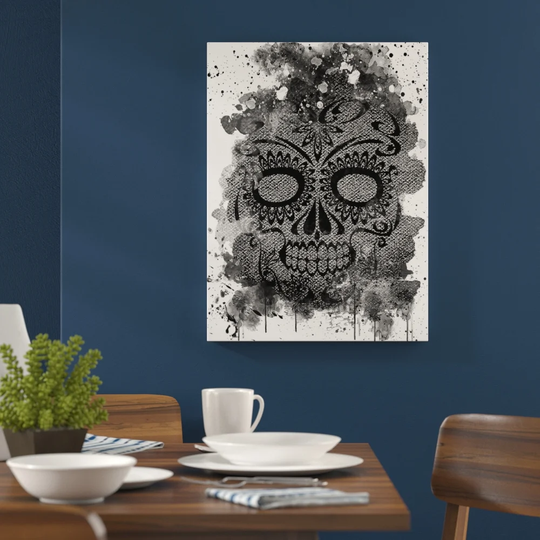 'Sugar Skull Design Art' Graphic Art Print Poster