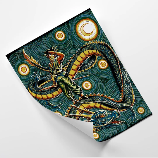 Poster, Woman On A Dragon