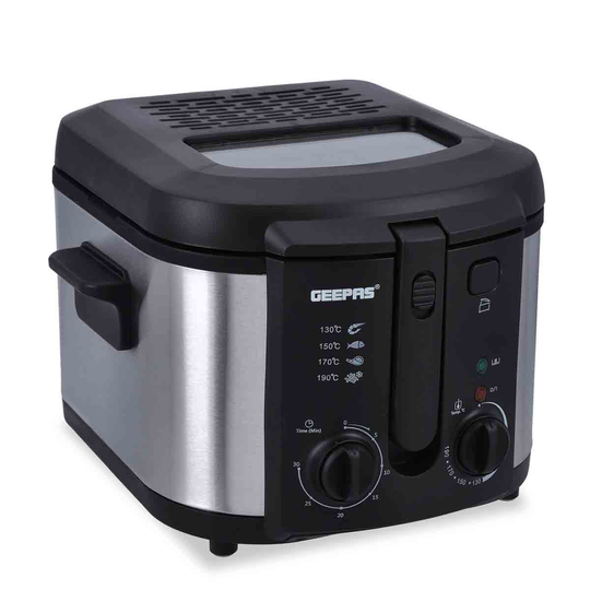Geepas GDF36014 3L Deep Fat Fryer - Stainless Steel