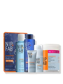 Nip + Fab Glycolic Fix Anti-Dullness Exfoliating Bundle (Worth &Pound;100)