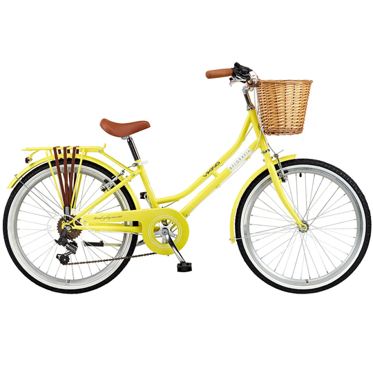 Viking Belgravia Girls Traditional Heritage 24" Wheel 6 Speed Bike - Lemon
