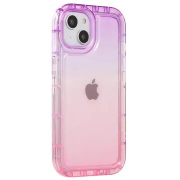 Gradient Color iPhone 14 Plus TPU Case - Purple / Pink