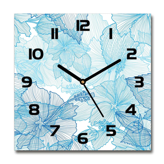 Haughay Hawaiian Flowers Silent Wall Clock