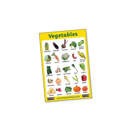 1 Vegetables Healthy Eating Diet Early Years KS1 Nursery Childrens Pupils Teachers Classroom Display Poster A2 Primary Teaching Services