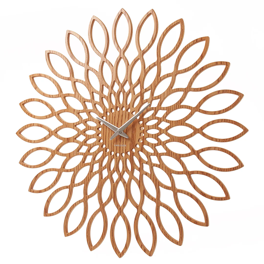 Oversized 60cm Sunflower Wall Clock