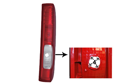 Combination Tail Light 4395932 Van Wezel 4395932