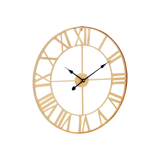 Interiors by PH Large Gold Metal Wall Clock