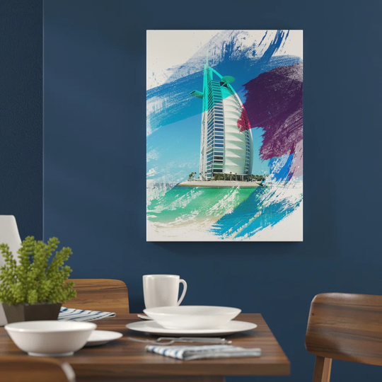 'The Burj al Arab Dubai' Graphic Art Print Poster