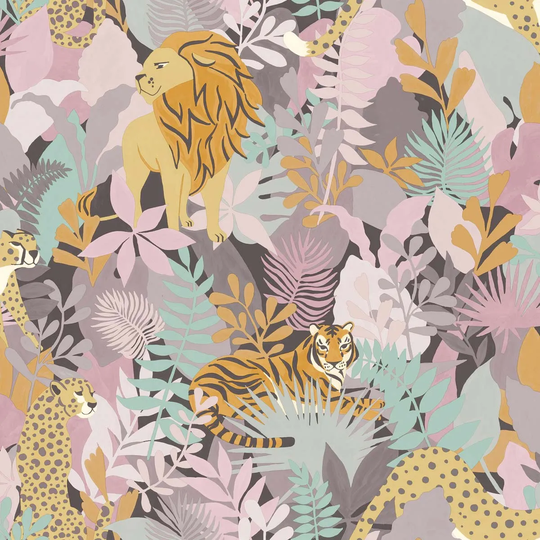 Holden Decor Animal Kingdom Pink Wallpaper