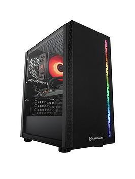 Pc Specialist Fusion A3S Pc Gaming Desktop Base Unit - Amd Ryzen 3 4100, Radeon Rx 6500 Xt, 8Gb Ram, 256Gb M.2 Ssd &Amp; 1Tb Hdd