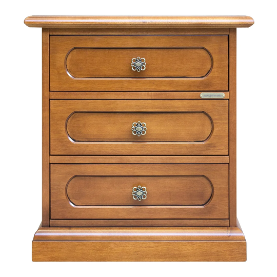Sackler 3 Drawer Bedside Table
