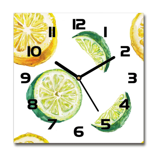 Hightower Lemon and Lime Silent Wall Clock