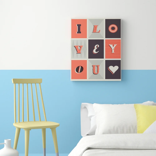 I Love You Harley by Brett Wilson - Typography Print