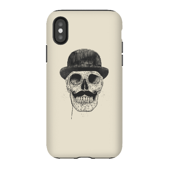 Balazs Solti Monocle Skull Phone Case for iPhone and Android - iPhone X - Tough Case - Gloss