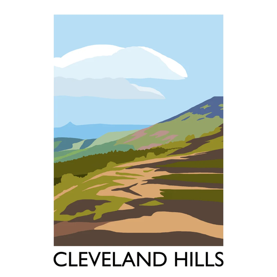 Cleveland Hills 1 by Richard O'Neil - Graphic Art Print on Paper