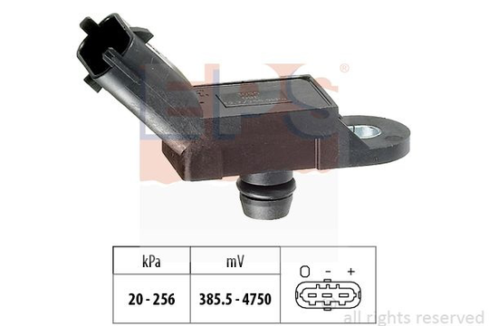 Air Pressure Sensor, height adaptation Made in Italy - OE Equivalent 1.993.055 EPS Facet 1993055