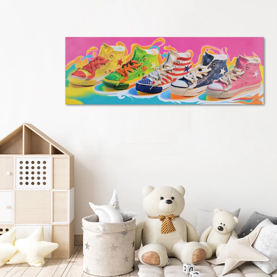 Canvas Print Colourful Sneakers
