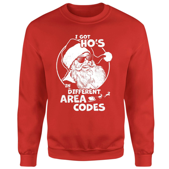 I Got Ho's In Different Area Codes Sweatshirt - Red - XS - Red