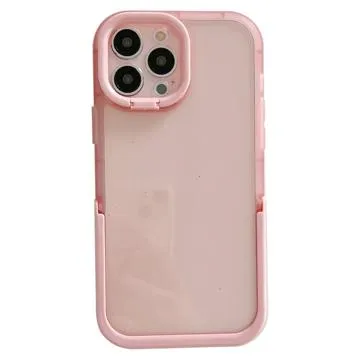 Dual Kickstand iPhone 14 Pro Hybrid Case - Pink