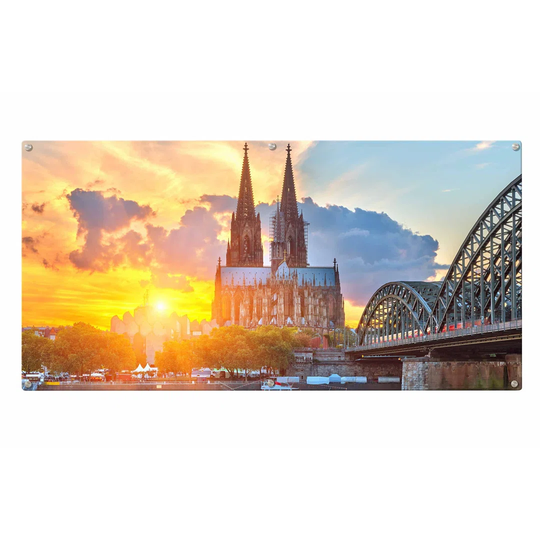 Cologne Cathedral Magnetic Wall Mounted Photo Memo Board