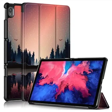 Tri-Fold Series Lenovo Tab P11 Smart Folio Case - Nature