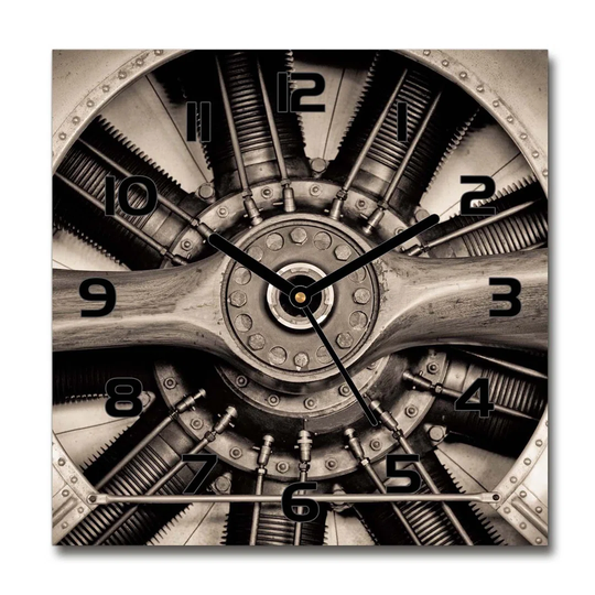 Aircraft Engine Silent Wall Clock