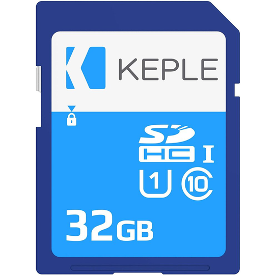 Keple 32GB SD Memory Card High Speed SD Card Compatible with Canon IXUS 140, 180, 185, 255 HS, 132 HS, 265 HS, N100, G9 X II DSLR Digital Ca