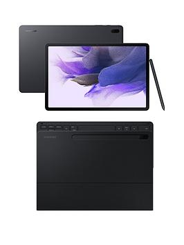 Samsung Galaxy Tab S7 Fe 12.4In Tablet - 64Gb, 5G, Black With Free Keyboard Case