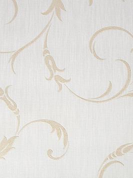Superfresco Athena White Gold Wallpaper