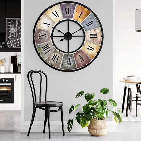 Oversized Flensburg 80cm Silent Wall Clock