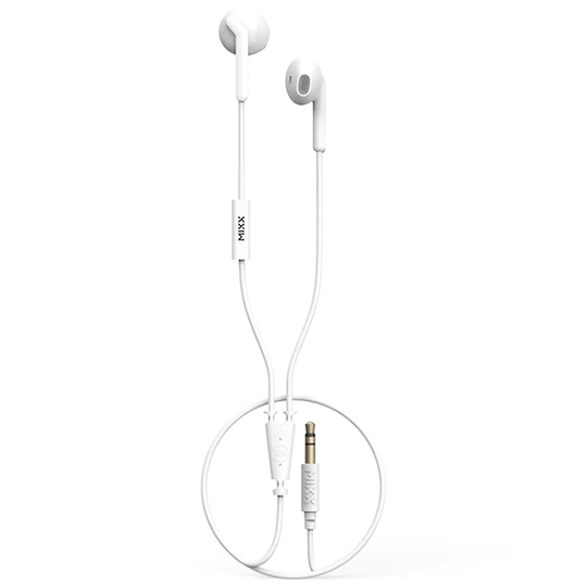 MIXX A# Wired Stereo Earphones - White
