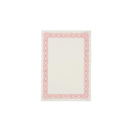 Computer Craft Certificate Paper A4 Reflex (Red) Pack of 30