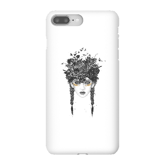 Balazs Solti Native Girl Phone Case for iPhone and Android - iPhone 8 Plus - Snap Case - Matte