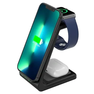 Tech-Protect A8 3-in-1 Wireless Charging Station - Black