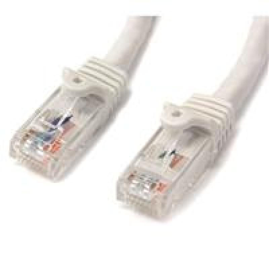 StarTech Cat5e Patch Cable With Snagless RJ45 Connectors 1M White