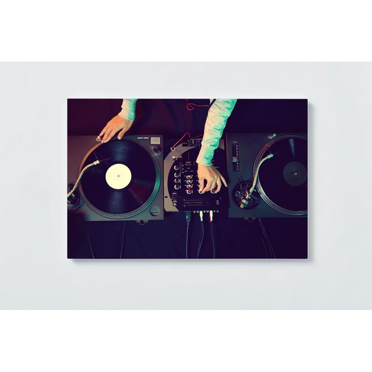 DJ Motif Magnetic Wall Mounted Cork Board