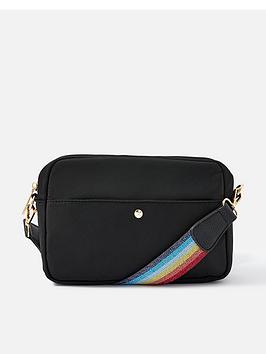 Accessorize Rainbow Strap Cross-Body Bag With Recycled Polyester