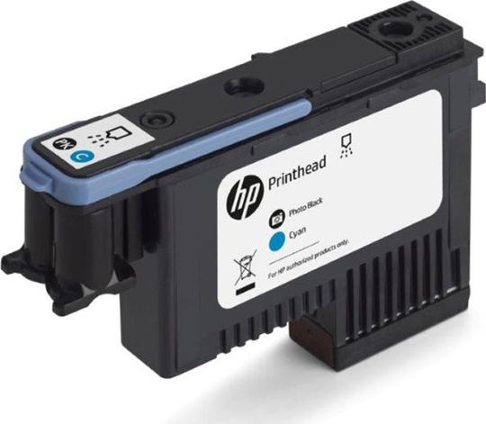 HP 744 Black & Cyan Original DesignJet Printhead For use with - Designjet Z6200 & Z5600 - F9J86A