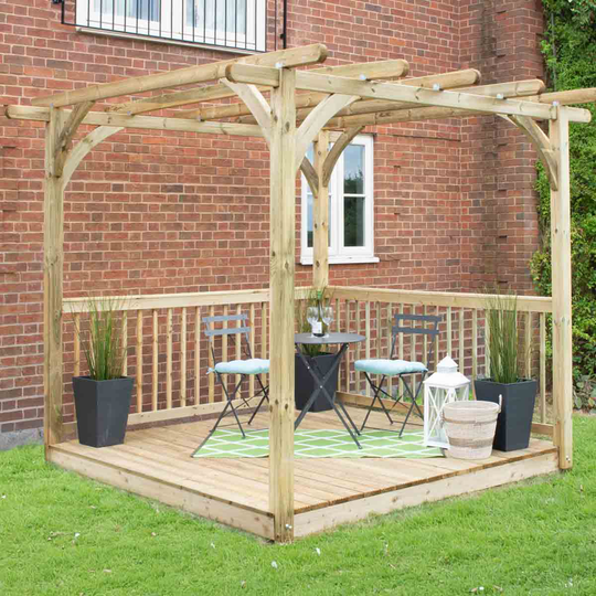 Forest Garden 2.4 x 2.4m Ultima Pergola and Decking Kit