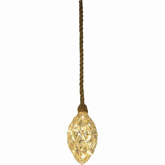 Luxform Hemp Rope Pine Cone Led Battery Light 92720